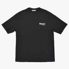Load image into Gallery viewer, 極美品 BALENCIAGA バレンシアガ Tシャツ ポリティカルキャンペーン 570803 TAV44 サイズXS ブラック コットン中古 4a004945