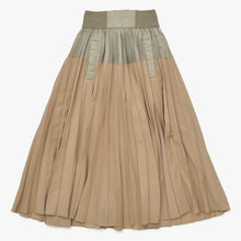 Load image into Gallery viewer, 極美品 Sacai サカイ スカート 23-06448 サイズ0 ベージュ カーキ 日本製 ポリエステル ウール 中古 4a004946