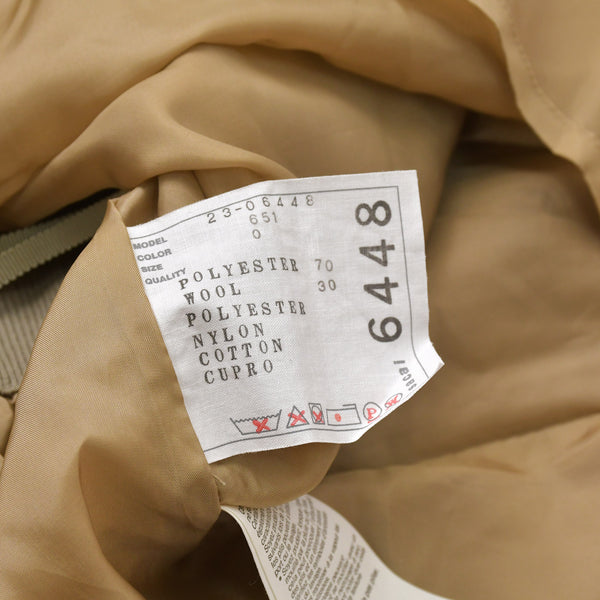 極美品 Sacai サカイ スカート 23-06448 サイズ0 ベージュ カーキ 日本製 ポリエステル ウール 中古 4a004946