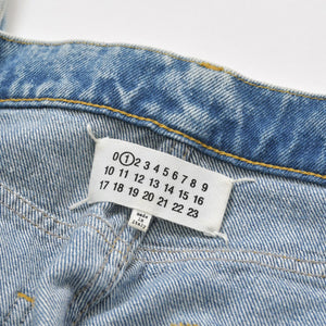 極美品 Maison Margiela メゾンマルジェラ スラッシュディテール デニムパンツ S51LA0051 S30513 サイズ36 中古 4a004947