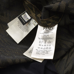 極美品 FENDI フェンディ× Sarah Coleman サラコールマン ズッカ柄 フィッシュアイロゴ サイズ38 ブラウン 中古 4a004948