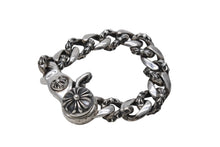 Load image into Gallery viewer, CHROME HEARTS クロムハーツ ファンシーリンククリップブレスレット FNCY CHN LNK 13リンク 133.3g シルバー925 美品 中古 4c069488