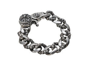 CHROME HEARTS クロムハーツ ファンシーリンククリップブレスレット FNCY CHN LNK 13リンク 133.3g シルバー925 美品 中古 4c069488