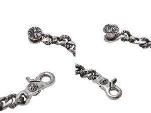 CHROME HEARTS クロムハーツ ファンシーリンククリップブレスレット FNCY CHN LNK 13リンク 133.3g シルバー925 美品 中古 4c069488