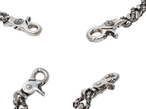 CHROME HEARTS クロムハーツ ファンシーリンククリップブレスレット FNCY CHN LNK 13リンク 133.3g シルバー925 美品 中古 4c069488