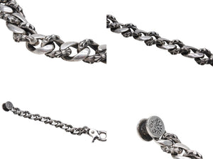 CHROME HEARTS クロムハーツ ファンシーリンククリップブレスレット FNCY CHN LNK 13リンク 133.3g シルバー925 美品 中古 4c069488