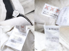 画像をギャラリービューアに読み込む, BALMAIN バルマン コットンキャンバスバイカーパンツ ボトムス ダスト加工 T577C164 コットン グレー サイズ32 良品 中古 49492
