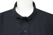 画像をギャラリービューアに読み込む, BALMAIN バルマン 長袖シャツ ダメージ加工 無地 トップス S5HT120C320P コットン ブラック サイズ40 美品 中古 49588