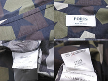 Load image into Gallery viewer, PORTS ポート 長袖シャツ トップス PM316HCL01-FCOP017 イタリア製 コットン カーキ ブラウン ブラック 40 美品 中古 49608