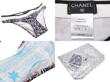 画像をギャラリービューアに読み込む, 新品未使用 CHANEL シャネル スイムウェア 13SS P46027W05306 ブラック ホワイト ネイビー レッド サイズ34 中古 49696
