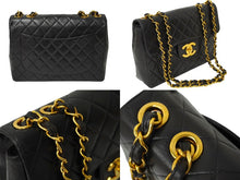 画像をギャラリービューアに読み込む, CHANEL シャネル マトラッセチェーンショルダー30 斜め掛けバッグ ラムスキン 4番台 ブラック ゴールド金具 美品 中古 49707