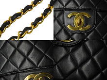 画像をギャラリービューアに読み込む, CHANEL シャネル マトラッセチェーンショルダー30 斜め掛けバッグ ラムスキン 4番台 ブラック ゴールド金具 美品 中古 49707