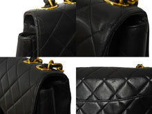 画像をギャラリービューアに読み込む, CHANEL シャネル マトラッセチェーンショルダー30 斜め掛けバッグ ラムスキン 4番台 ブラック ゴールド金具 美品 中古 49707