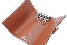 Load image into Gallery viewer, 極美品 HERMES エルメス ベアン キーケース コニャック □I刻 シェーブル 小物 中古 49896