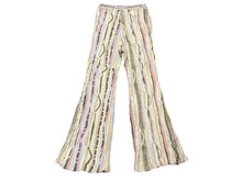 画像をギャラリービューアに読み込む, KAPITAL キャピタル 7Gニット GAUDY フレアパンツ マルチカラー フレアシルエット K2203KN043 サイズS 美品 中古 49921