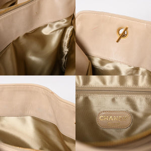 CHANEL シャネル Supermodel XL スーパーモデルXL チェーントートバッグ A01992 リネン 3番台 ココマーク ココボール ベージュ 美品 中古 4a003212