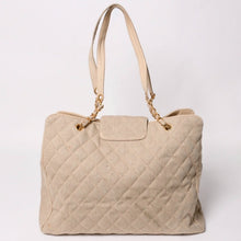 Load image into Gallery viewer, CHANEL シャネル Supermodel XL スーパーモデルXL チェーントートバッグ A01992 リネン 3番台 ココマーク ココボール ベージュ 美品 中古 4a003212