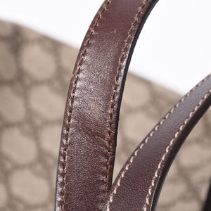 Very Good Condition GUCCI Gucci Handbag 211138 002123 GG Supreme Leather Beige Used 4a000211