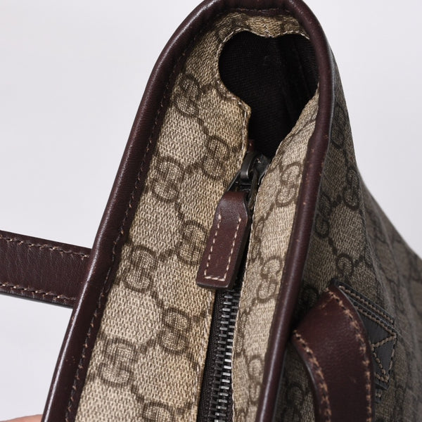 Very Good Condition GUCCI Gucci Handbag 211138 002123 GG Supreme Leather Beige Used 4a000211