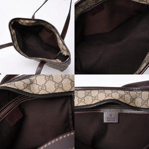 Very Good Condition GUCCI Gucci Handbag 211138 002123 GG Supreme Leather Beige Used 4a000211