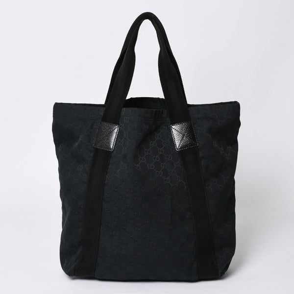 Very good condition GUCCI Gucci tote bag handbag 139669 467891 GG canvas black used 4a000201