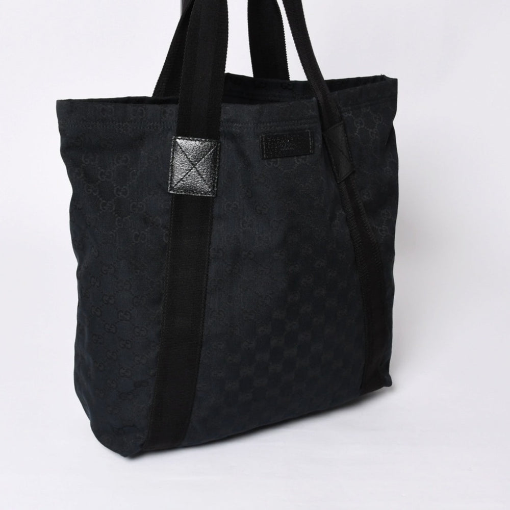 Very good condition GUCCI Gucci tote bag handbag 139669 467891 GG canvas black used 4a000201