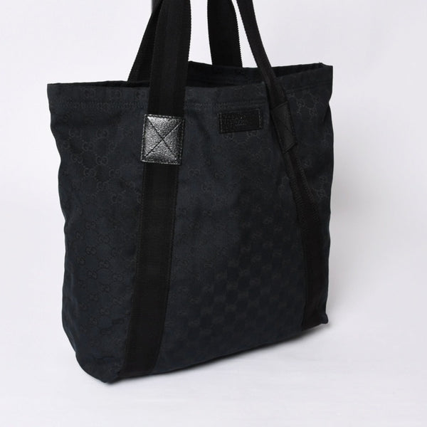 Very good condition GUCCI Gucci tote bag handbag 139669 467891 GG canvas black used 4a000201
