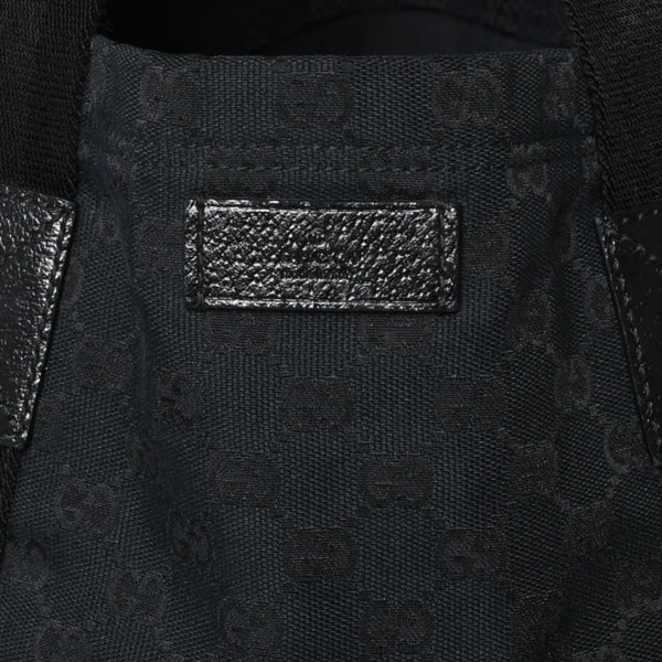 Very good condition GUCCI Gucci tote bag handbag 139669 467891 GG canvas black used 4a000201