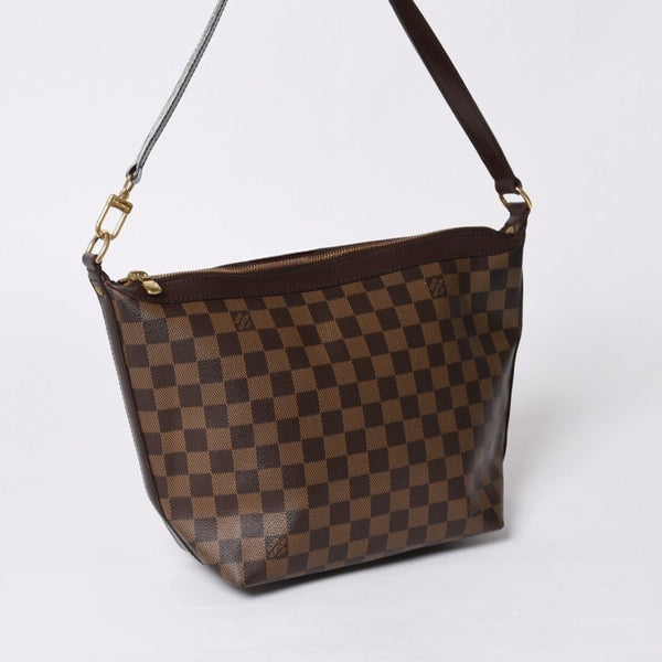 Very good condition LOUIS VUITTON Shoulder bag N51995 Damier Ebene Illovo MM PVC leather Brown Used 4a000277