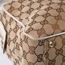 画像をギャラリービューアに読み込む, GUUCI グッチ GGキャンバス Shoulder Bag ショルダーバッグ 189826 ベージュ ホワイト 美品 中古 4a000396