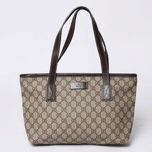 画像をギャラリービューアに読み込む, 極美品 GUCCI グッチ ハンドバッグ 211138 002123 GGスプリーム レザー ベージュ 中古 4a000211