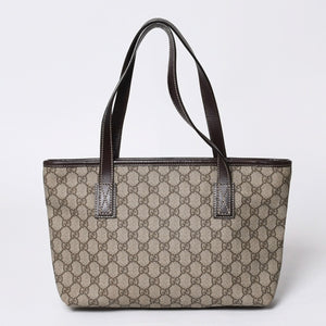 Very Good Condition GUCCI Gucci Handbag 211138 002123 GG Supreme Leather Beige Used 4a000211