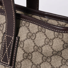 画像をギャラリービューアに読み込む, 極美品 GUCCI グッチ ハンドバッグ 211138 002123 GGスプリーム レザー ベージュ 中古 4a000211