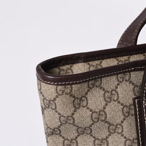 Very Good Condition GUCCI Gucci Handbag 211138 002123 GG Supreme Leather Beige Used 4a000211