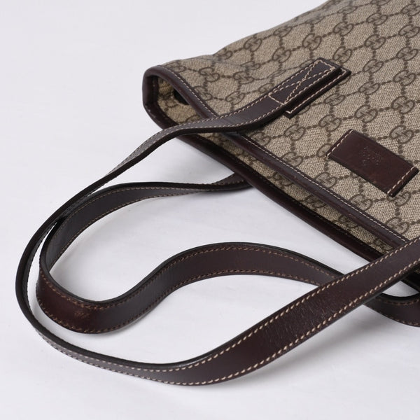 Very Good Condition GUCCI Gucci Handbag 211138 002123 GG Supreme Leather Beige Used 4a000211