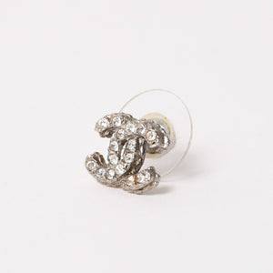 CHANEL シャネル ピアス イヤリング ココマーク ラインストーン メタル A12A刻印 重量約2.39g 美品 中古 4a005162