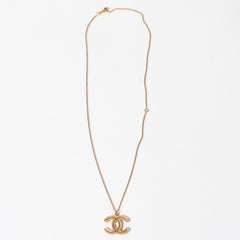 Very Good Condition CHANEL Necklace Necklace Coco Mark Gold B11 A Stamp Weight Approx. 11.21g Used 4a005163