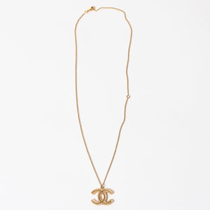 Very Good Condition CHANEL Necklace Necklace Coco Mark Gold B11 A Stamp Weight Approx. 11.21g Used 4a005163