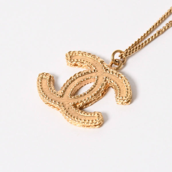 Very Good Condition CHANEL Necklace Necklace Coco Mark Gold B11 A Stamp Weight Approx. 11.21g Used 4a005163