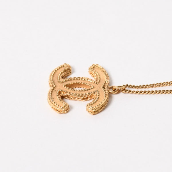 Very Good Condition CHANEL Necklace Necklace Coco Mark Gold B11 A Stamp Weight Approx. 11.21g Used 4a005163