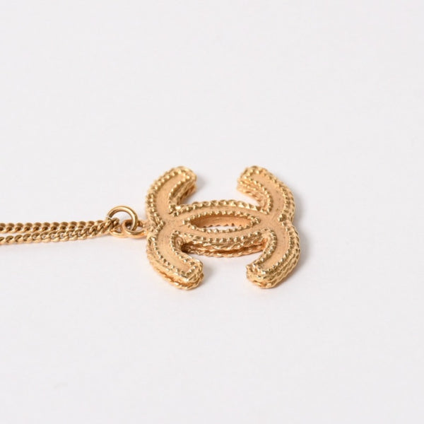 Very Good Condition CHANEL Necklace Necklace Coco Mark Gold B11 A Stamp Weight Approx. 11.21g Used 4a005163