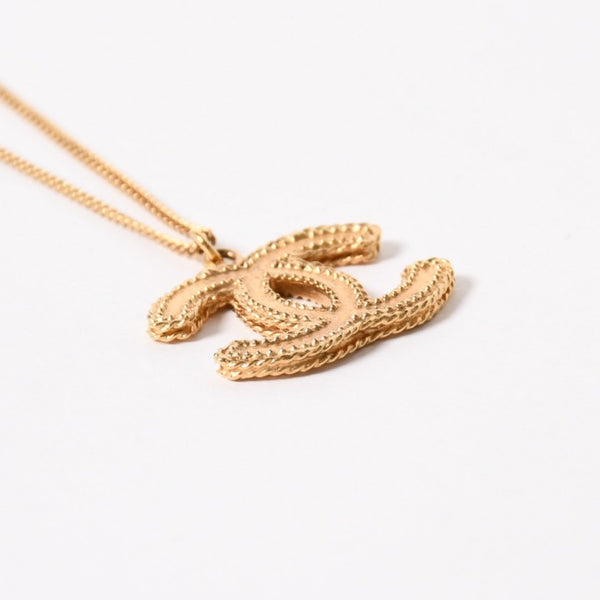 Very Good Condition CHANEL Necklace Necklace Coco Mark Gold B11 A Stamp Weight Approx. 11.21g Used 4a005163