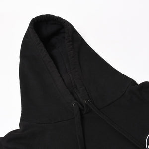 CHROME HEARTS クロムハーツ プルオーバーフーディー パーカー サイズL フローラルクロス ホースシュー ブラック 美品 中古 4a005382