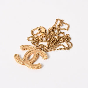 Very Good Condition CHANEL Necklace Necklace Coco Mark Gold B11 A Stamp Weight Approx. 11.21g Used 4a005163