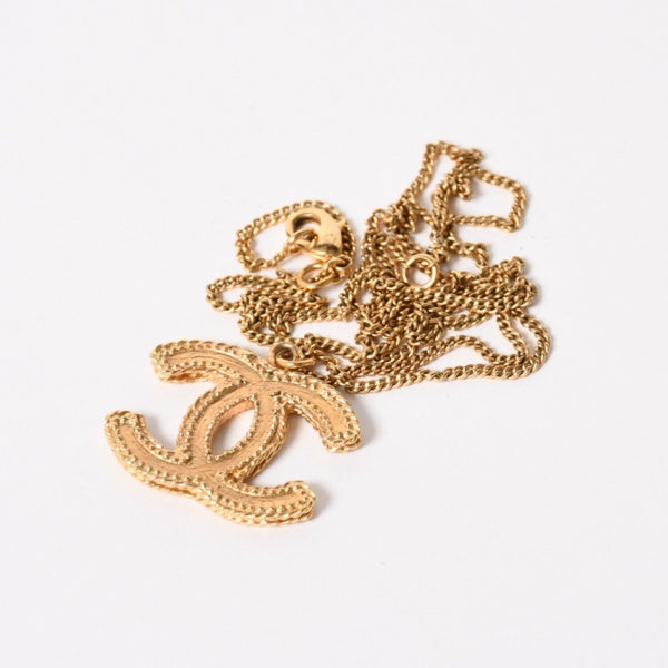 Very Good Condition CHANEL Necklace Necklace Coco Mark Gold B11 A Stamp Weight Approx. 11.21g Used 4a005163