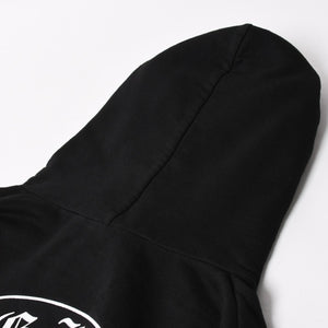 CHROME HEARTS クロムハーツ プルオーバーフーディー パーカー サイズL フローラルクロス ホースシュー ブラック 美品 中古 4a005382