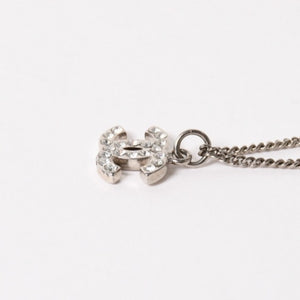 極美品 CHANEL シャネル ココマーク ネックレス ラインストーン メタル 09V刻印 重量約5.73g 中古 4a005148