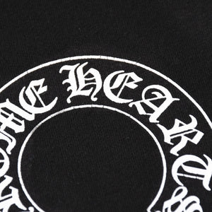 CHROME HEARTS クロムハーツ プルオーバーフーディー パーカー サイズL フローラルクロス ホースシュー ブラック 美品 中古 4a005382