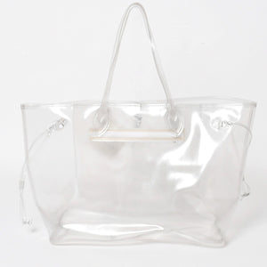 新品未使用品 READY MADE レディメイド ポリエステルPVCクリアバッグ 日本製 クリア ポリエステル 中古 4a005221