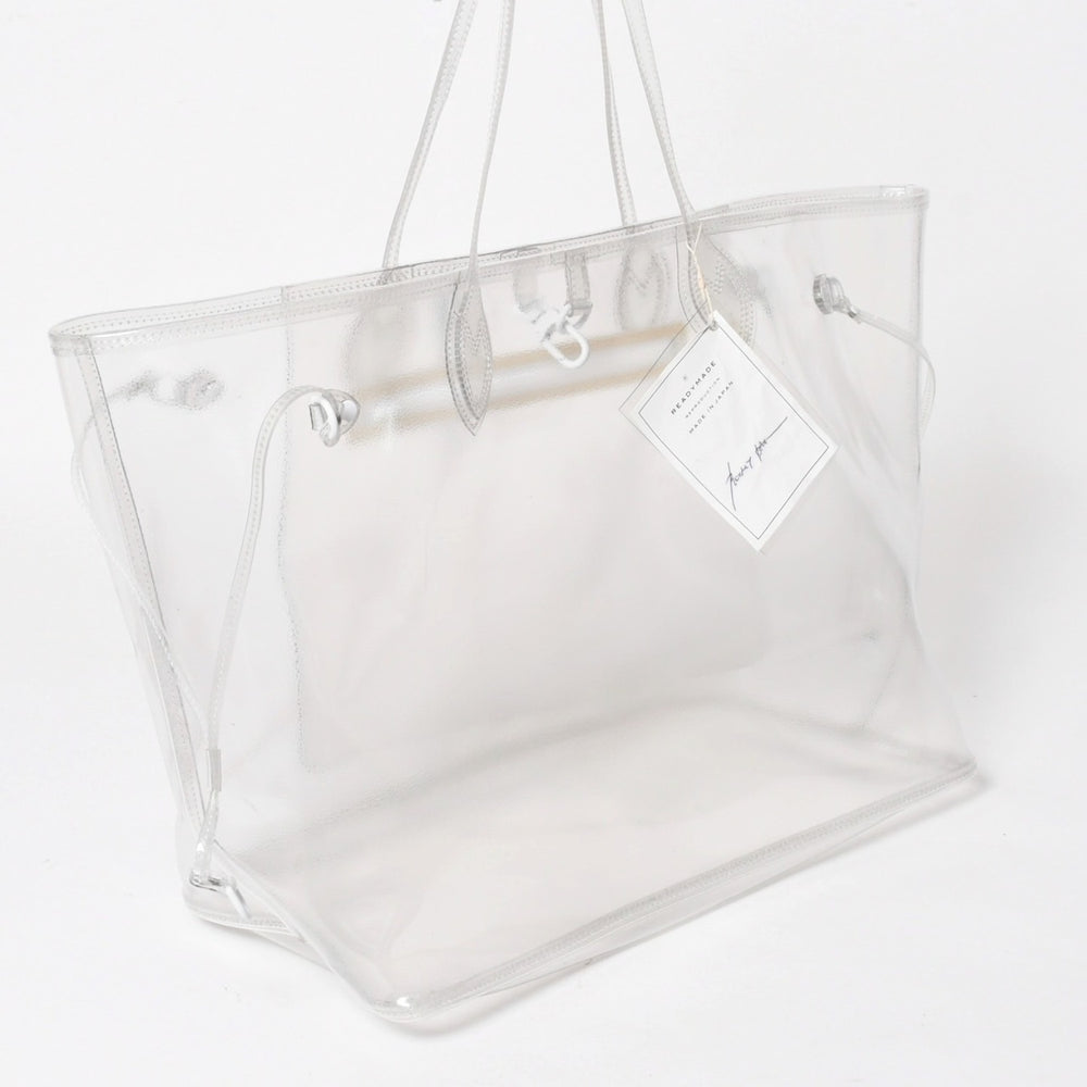 新品未使用品 READY MADE レディメイド ポリエステルPVCクリアバッグ 日本製 クリア ポリエステル 中古 4a005221